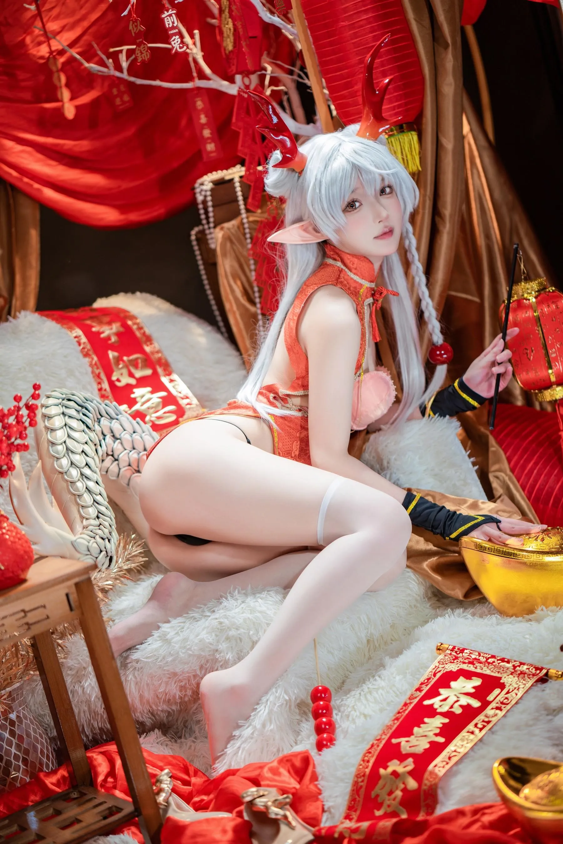 阿包也是兔娘 – NO.82 新春贺图 龙妹-图片 [45P]插图4